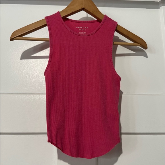 American Eagle Outfitters Tops - American Eagle Pink Ribbed Tank Top